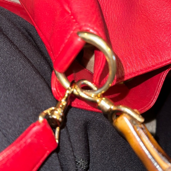 Gucci vintage 2 way leather shoulder bag - Picture 4 of 15